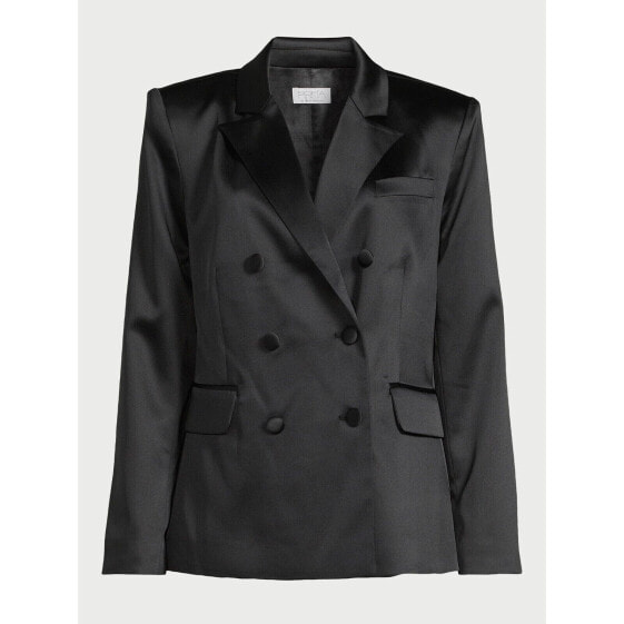 Sofia Jeans by Sofia Vergara Blazer Women's S Black Double Breasted Peak Lapel