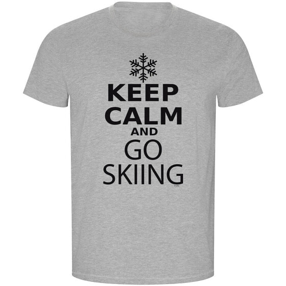 KRUSKIS Keep Calm And Go Skiing ECO short sleeve T-shirt