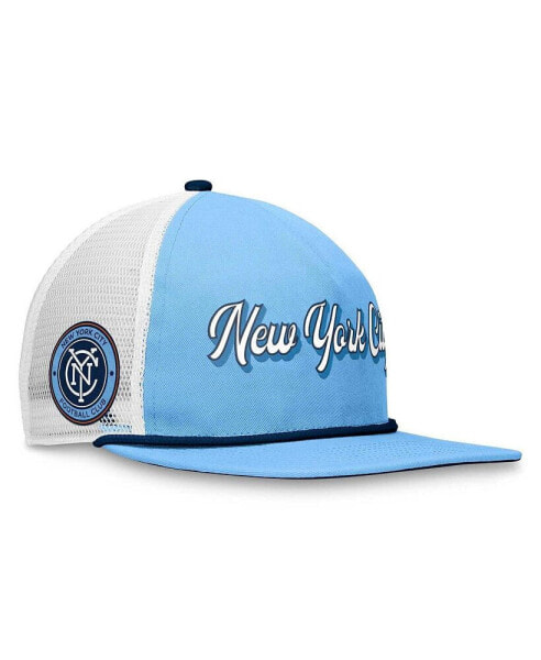 Men's Light Blue, White New York City FC True Classic Golf Snapback Hat