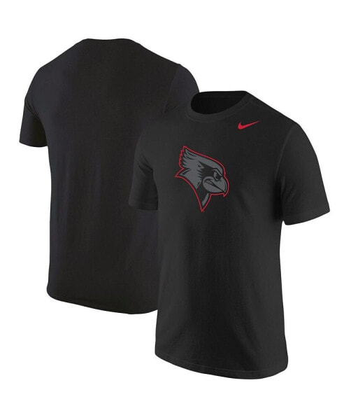 Men's Black Illinois State Redbirds Logo Color Pop T-shirt