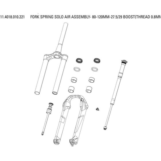 ROCKSHOX Frok Springs Solo Air Assembly