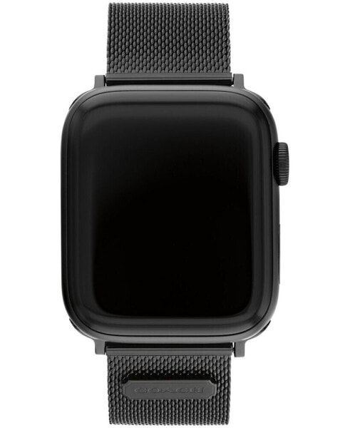 Ремешок для часов Coach черный из нержавеющей стали для Apple Watch® 42/44/45мм
