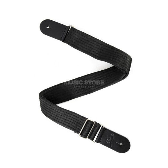 Fame CTW003BK Luxury Cotton Bass/Guitar Strap (Ripple Black)