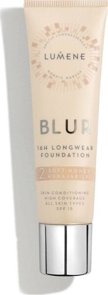 Lumene Blur 16H Longwear Foundation SPF15 Стойкий тональный крем с эффектом размытия