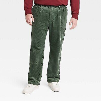 Houston White Adult High-Rise Cord Chino Pants - Green 34x30