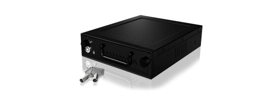 ICY BOX IB-148SSK-B - 13.3 cm (5.25") - Storage drive tray - 2.5/3.5" - SATA - SATA II - SATA III - Serial Attached SCSI (SAS) - Black - Metal