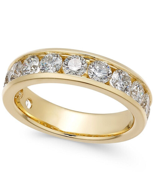 Кольцо Macy's Diamond Channel Band 2ct. 14K Gold