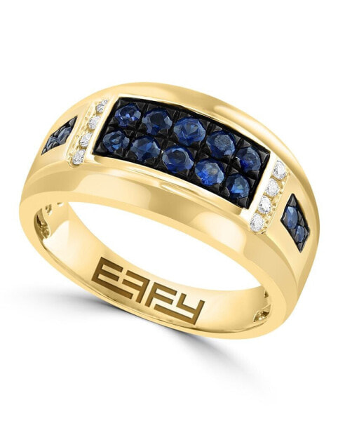 EFFY® Men's Sapphire (1/2 ct. t.w.) Ring in 14k Gold
