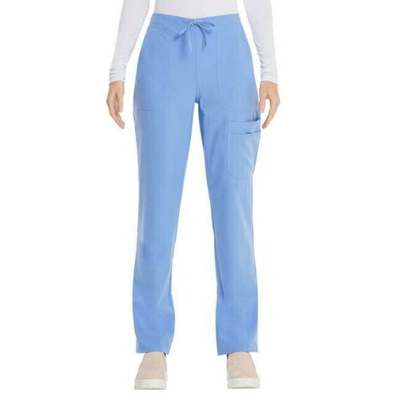 Scrubstar Cargo Scrub Pants Women's XS Blue Low Rise Core Essentials Drawstring