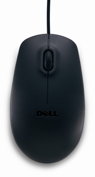 Dell USB Optical Mouse - MS111 - black - Ambidextrous - Optical - USB Type-A - 1000 DPI - Black