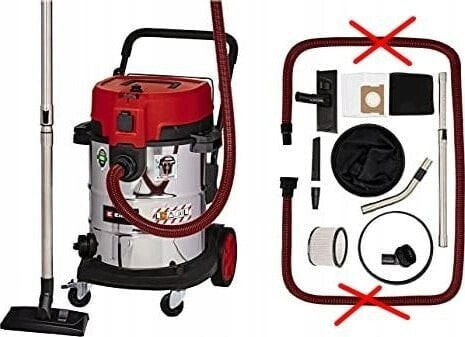 Odkurzacz przemysłowy Einhell Einhell TE-VC 2350 SACL, wet/dry vacuum cleaner (red/stainless steel, 1,600 watts)