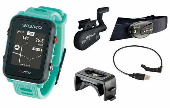 Heart rate monitor iD.TRI SET Neon Mint 24260