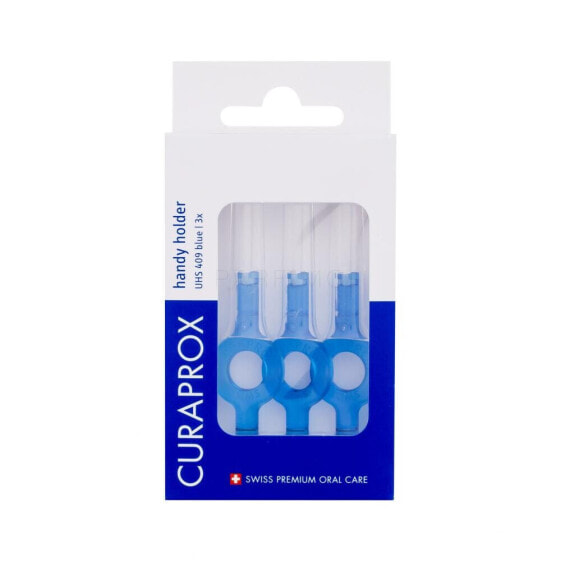 Curaprox UHS 409 Handy Holder Blue 3 St. zahnbürstenhalter unisex Interdentalbürsten Halter