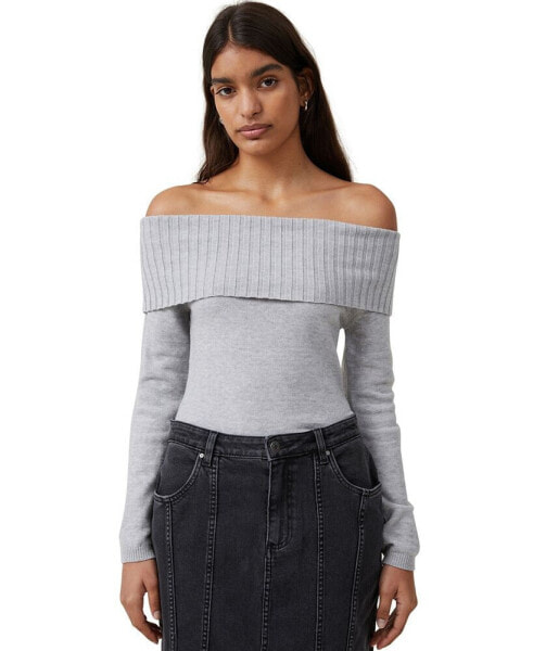 Women's Everfine Off The Shoulder Pullover Sweater