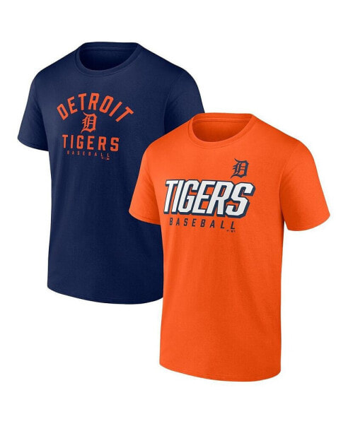 Men's Orange, Navy Detroit Tigers Player Pack T-shirt Combo Set