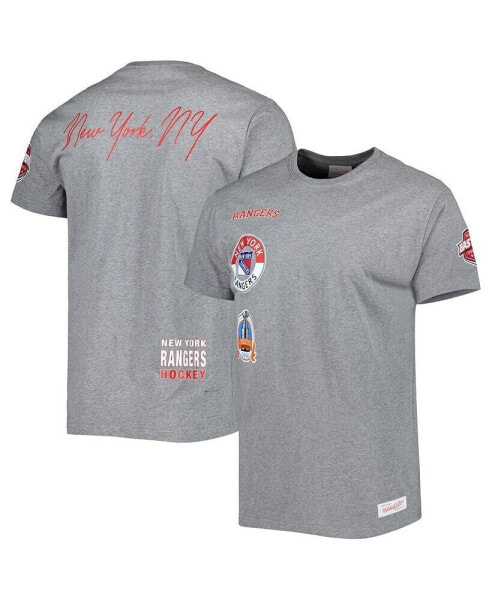 Men's Heather Gray New York Rangers City Collection T-shirt
