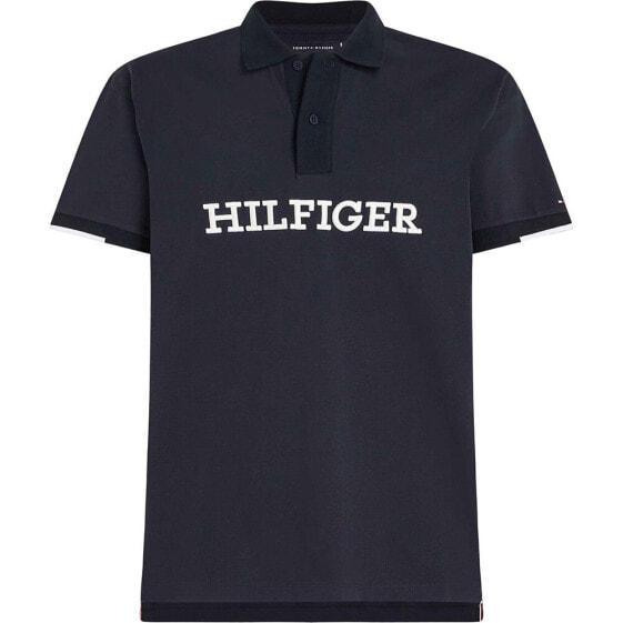 TOMMY HILFIGER Monotype Struc Archive short sleeve polo