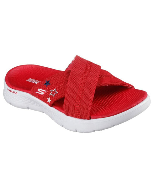 Women's Go Walk Flex Sandal - Patriotic Casual Sandals from Finish Line