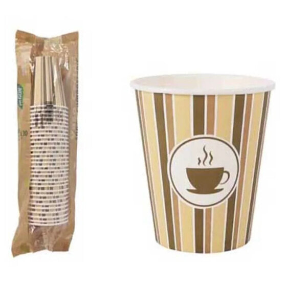 ALGON 30 Cardboard Coffee Cups 250ml