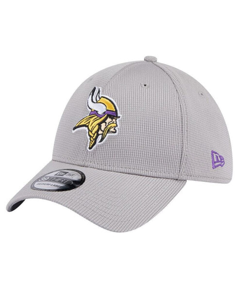 Men's Gray Minnesota Vikings Active 39Thirty Flex Hat
