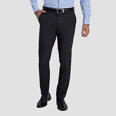 Haggar H26 Men's Premium Stretch Slim Fit Dress Pants - Charcoal Gray 33x30