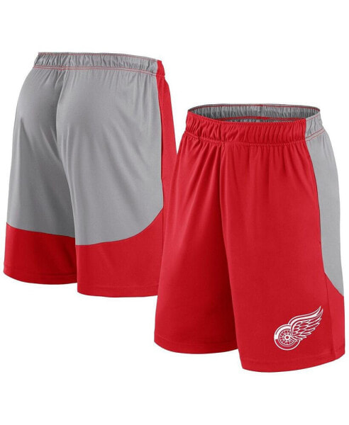 Men's Red Detroit Red Wings Go Hard Shorts