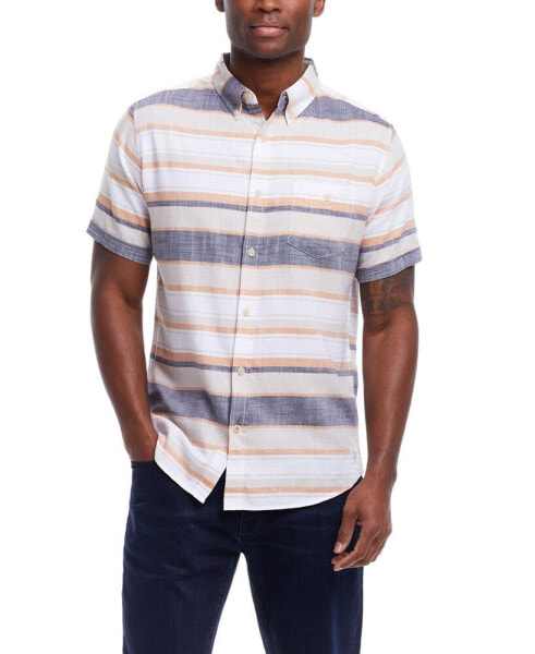Рубашка мужская с коротким рукавом Weatherproof Vintage Country Twill Cotton