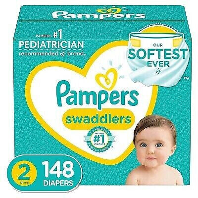 Pampers Swaddlers Diapers Enormous Pack - Size 2 - 148ct