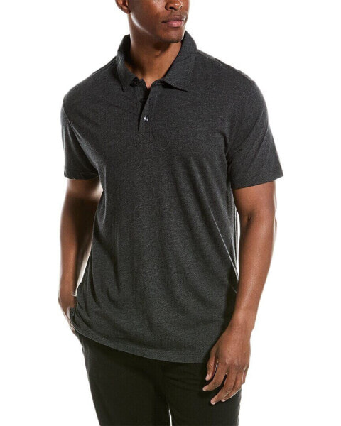 Barefoot Dreams Malibu Collection Polo Shirt Men's Grey Xl