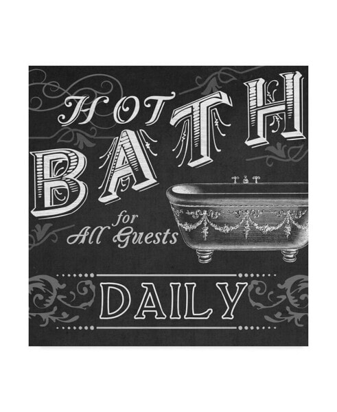 June Erica Vess Chalkboard Bath Signs II Canvas Art - 15" x 20"