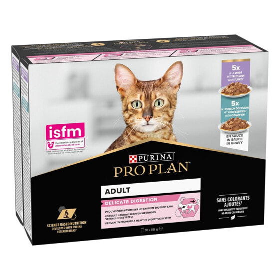 PURINA Pro Plan Multi Delicate Fish Turkey 85g Cat Snack 10 Units