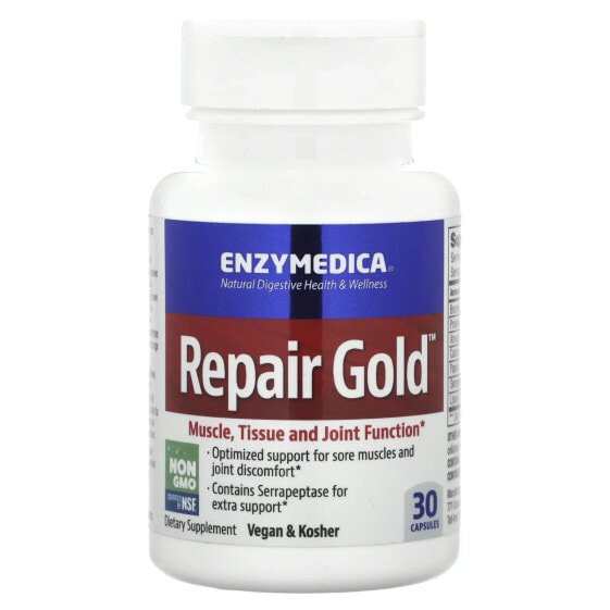 Enzymedica, Repair Gold, для мышц, тканей и суставов, 30 капсул