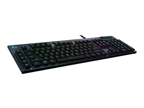 Logitech G G815 LIGHTSYNC RGB Mechanical Gaming Keyboard - GL Tactile - Full-size (100%) - USB - Mechanical - Carbon