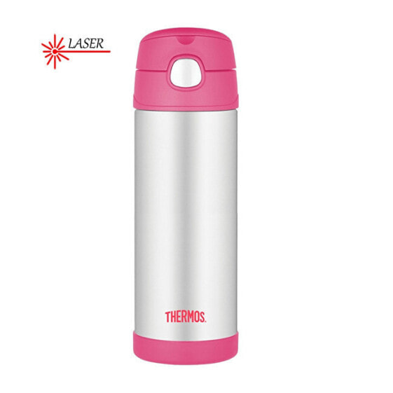 FUNtainer Baby thermos with straw - pink 470 ml