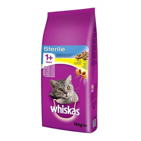 WHISKAS Sterile Dry Food Adult Chicken 14kg Cat Food