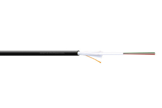 DIGITUS Installation Cable Indoor/Outdoor A/I-DQ (ZN) BH 50/125 µ OM4, 12 fibers, CPR Dca, LSZH-1