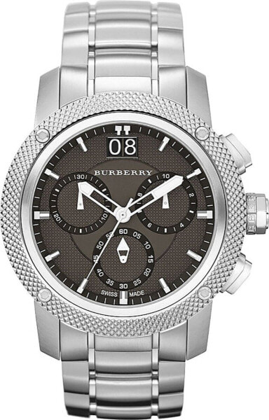 Burberry BU9800 Watch Utilitarian Mens - Black Dial Stainless Steel Case Quar...