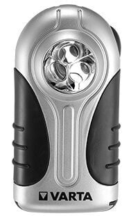 Varta LED Silver Light 3AAA - Hand flashlight - Black,Silver,Transparent - Acrylonitrile butadiene styrene (ABS) - LED - 3 lamp(s) - 0.25 lm