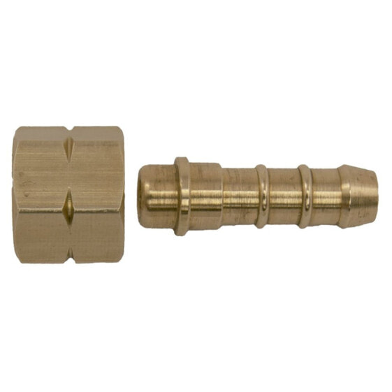 TALAMEX Straight Joint Brass 1/4´´ Left-Handed Threadx8 mm Hose Tail