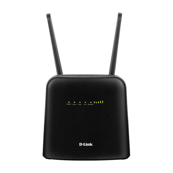 D-Link DWR-960 LTE Cat7 Wi-Fi AC1200 Router - Wi-Fi 5 (802.11ac) - Dual-band (2.4 GHz / 5 GHz) - Ethernet LAN - 3G - Black - Portable router