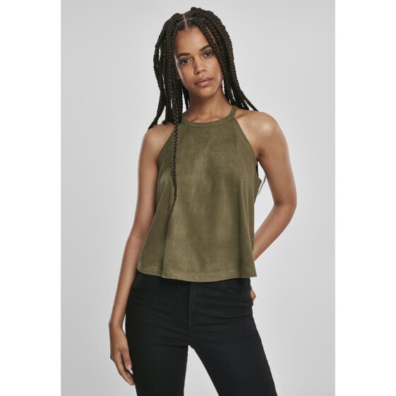 URBAN CLASSICS Rib Neholder sleeveless T-shirt