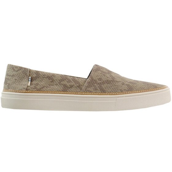 TOMS Parker Snake Slip On Womens Beige Sneakers Casual Shoes 10015806