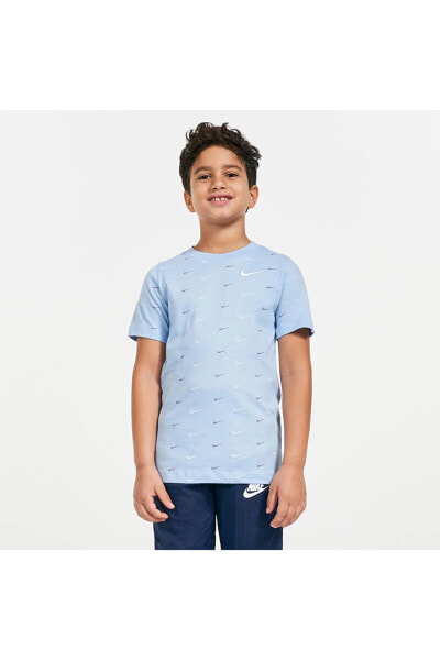 Sportswear Swoosh AOP (Boys') Çocuk T-shirt DC7530-436