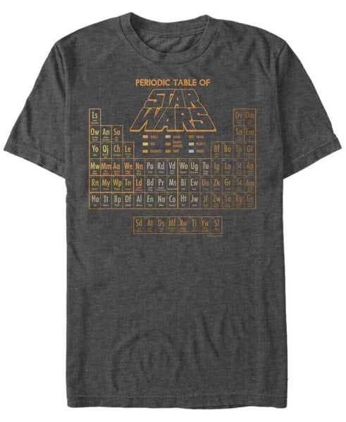 Men's Star Wars Golden Rule Periodic Table of Characters Short Sleeve T-shirt