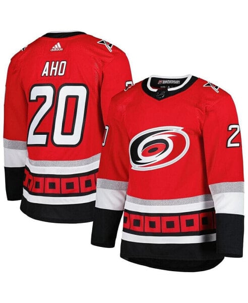 Men's Sebastian Aho Red Carolina Hurricanes 25th Anniversary Authentic Pro Player Jersey