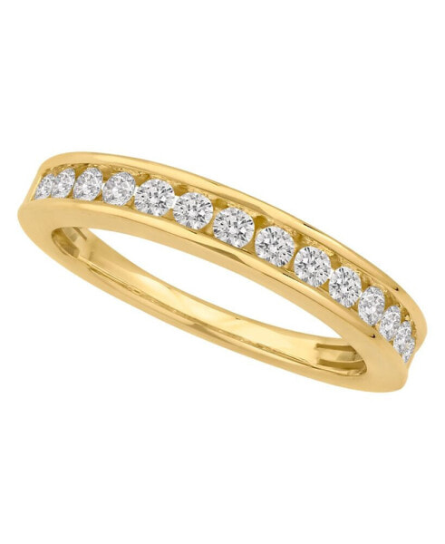Certified Diamond Channel Band (1/2 ct. t.w.) in 14K White Gold or Yellow Gold