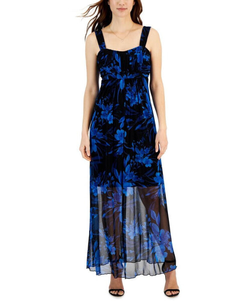 Women's Sleeveless Empire-Waist Maxi Dress