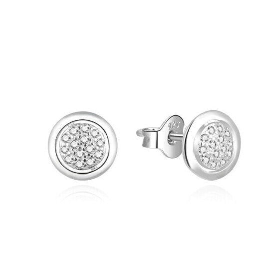 Timeless silver earrings studs AGUP2039