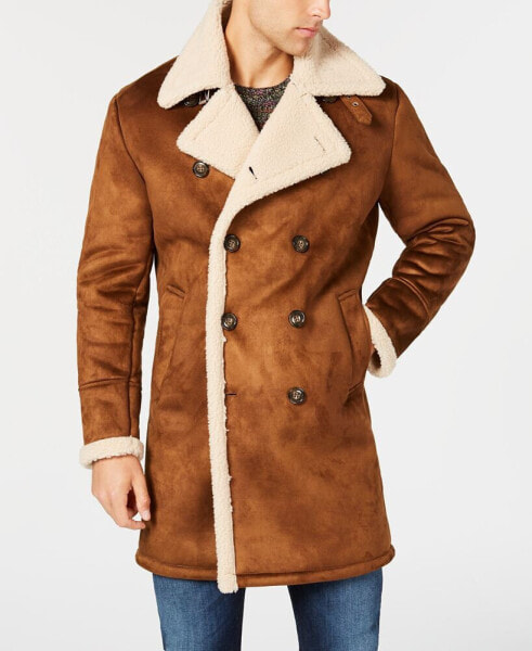 Men's Faux-Shearling Overcoat