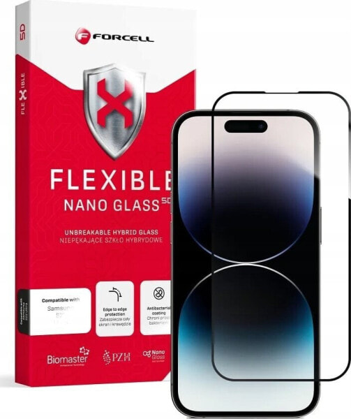 ForCell Forcell Flexible 5D - szkło hybrydowe do iPhone 14 Pro czarny